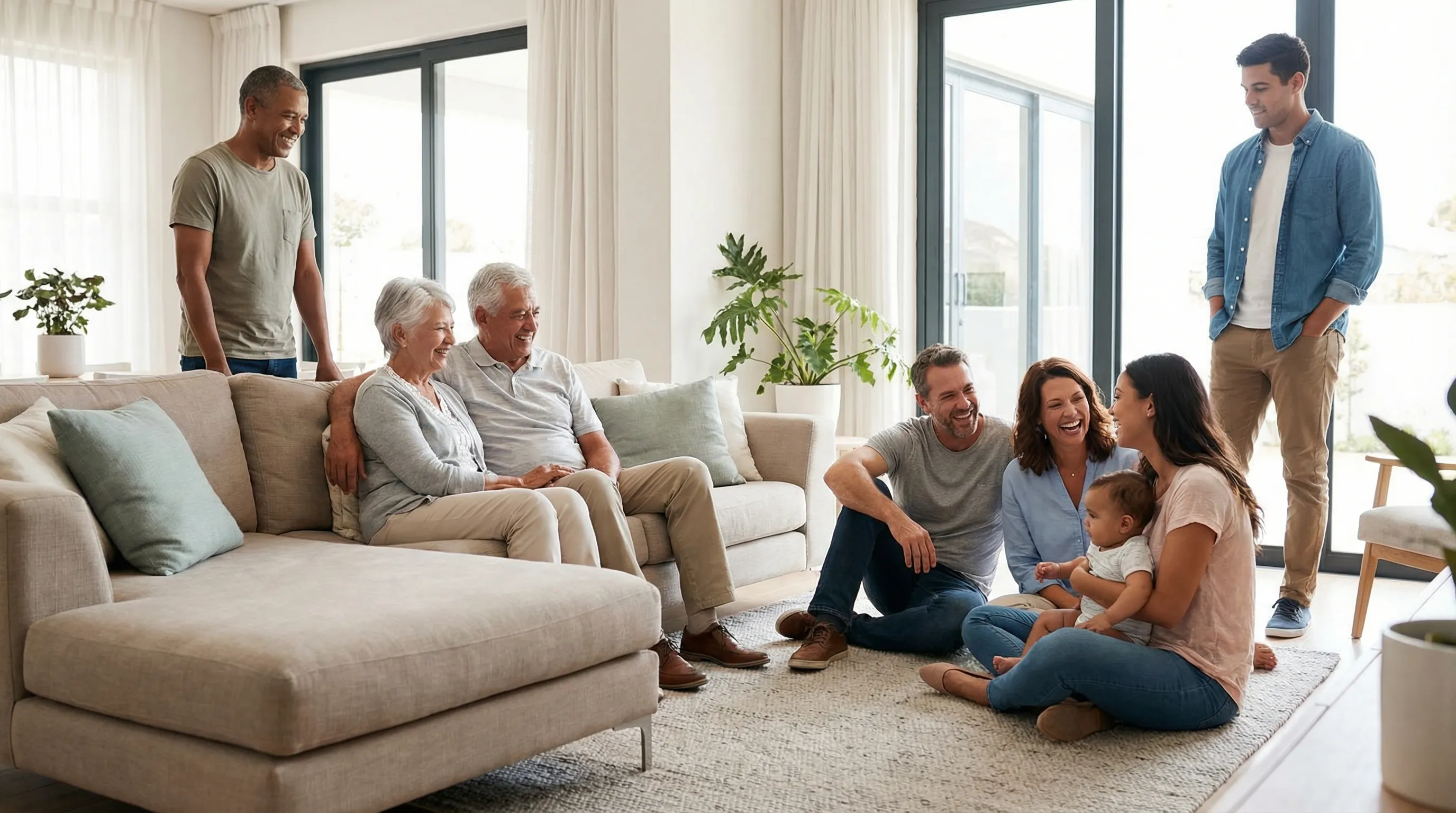 Multigenerational family together